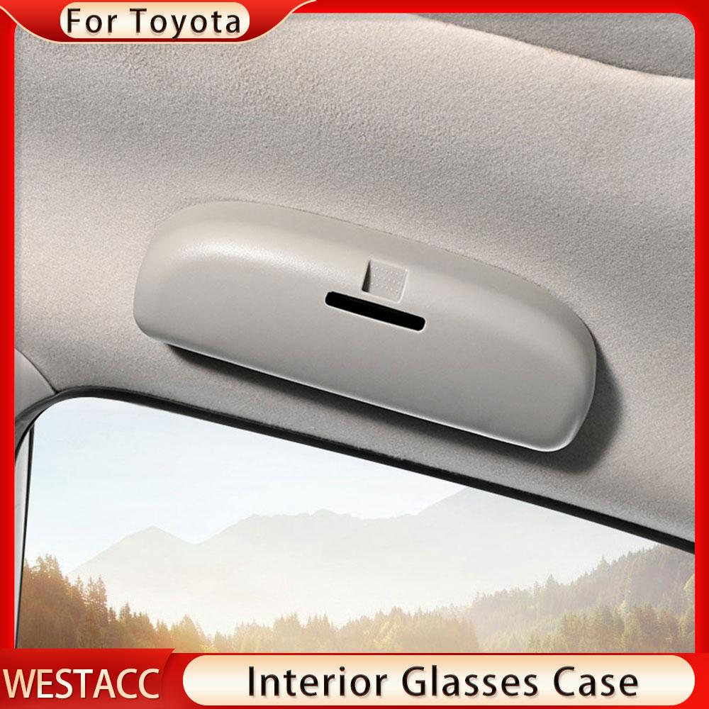 Автомобильный держатель для солнцезащитных очков из АБС-пластика, чехол для очков, ящик для хранения для Toyota Corolla Yaris Vios, держатель для очков, органайзер
