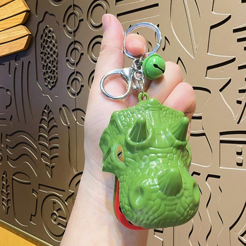 Crocodile Teeth Toys Keychain Children's Crocodile Fingers Reaction Training Dinosaurs Animal Pull Back Trick Game Family