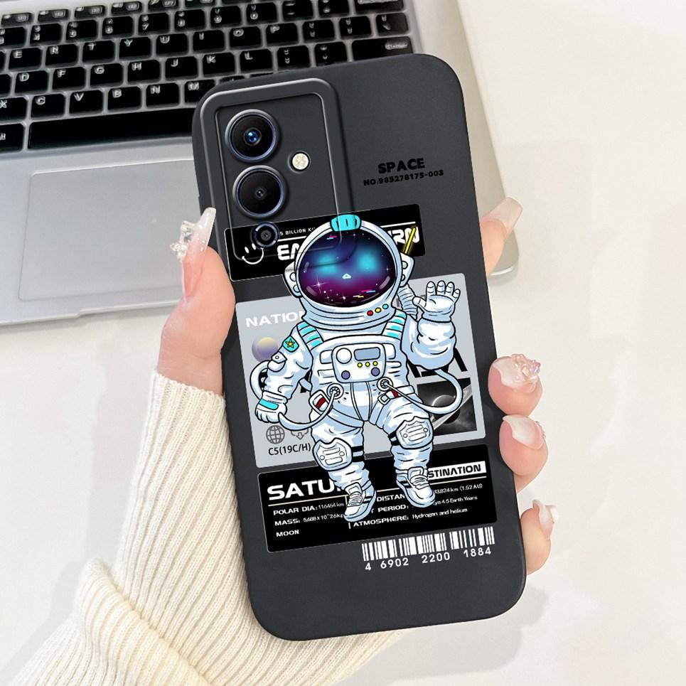 Мультяшная Модная Задняя Крышка Для Телефона Infinix Note 12 Pro 5G Чехол Для Телефона Infinix X671B Мягкий Силикон Дракон Астронавт Черный Кот Funda