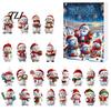 Fun Xmas Countdown Box Christmas Advent Calendar 2026, Snowman 24 Day with Acrylic Hanging Pendants, Festive Tree Decor, Holiday Gift for