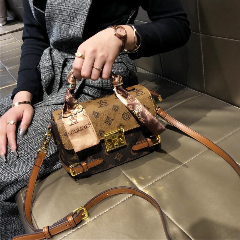 Новая Сумка Кросс-боди Осенняя Женская Кожаная Сумка Маленькая Сумка На Одно Плечо Маленькая Квадратная Сумка