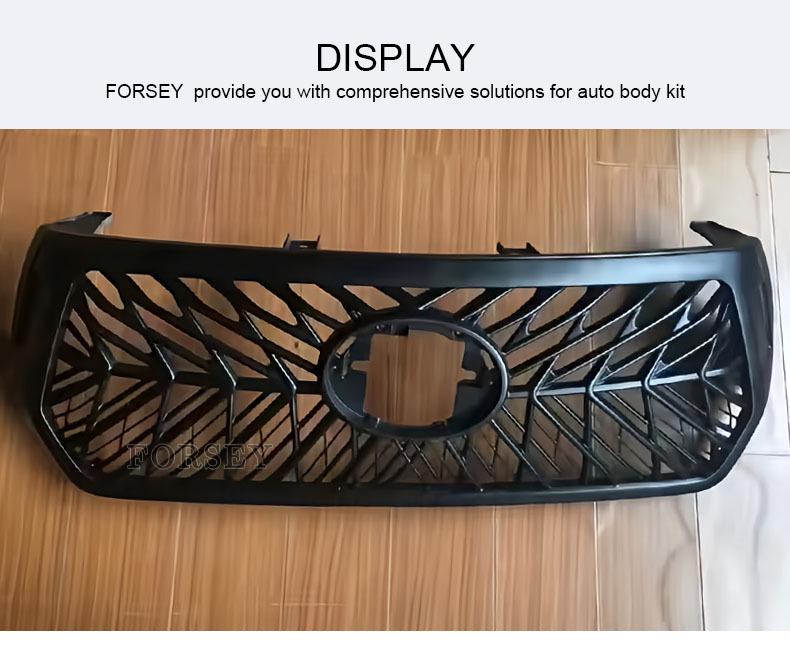 2021 Hilux Rocco Matte Black Front Grille