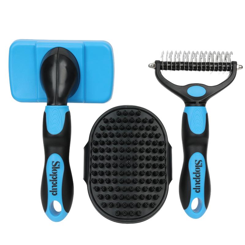 Factory Price Pet Hair Removal Needle Comb Self Cleaning Slicker Brush for Long Haired Cats and Dogs Supplies