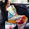 1pc Colorful Adventure Friends Flannel Blanket Soft Warm Throw Blanket for Bedroom Living Room Bed Travel Camping Picnic Gift. M072201149