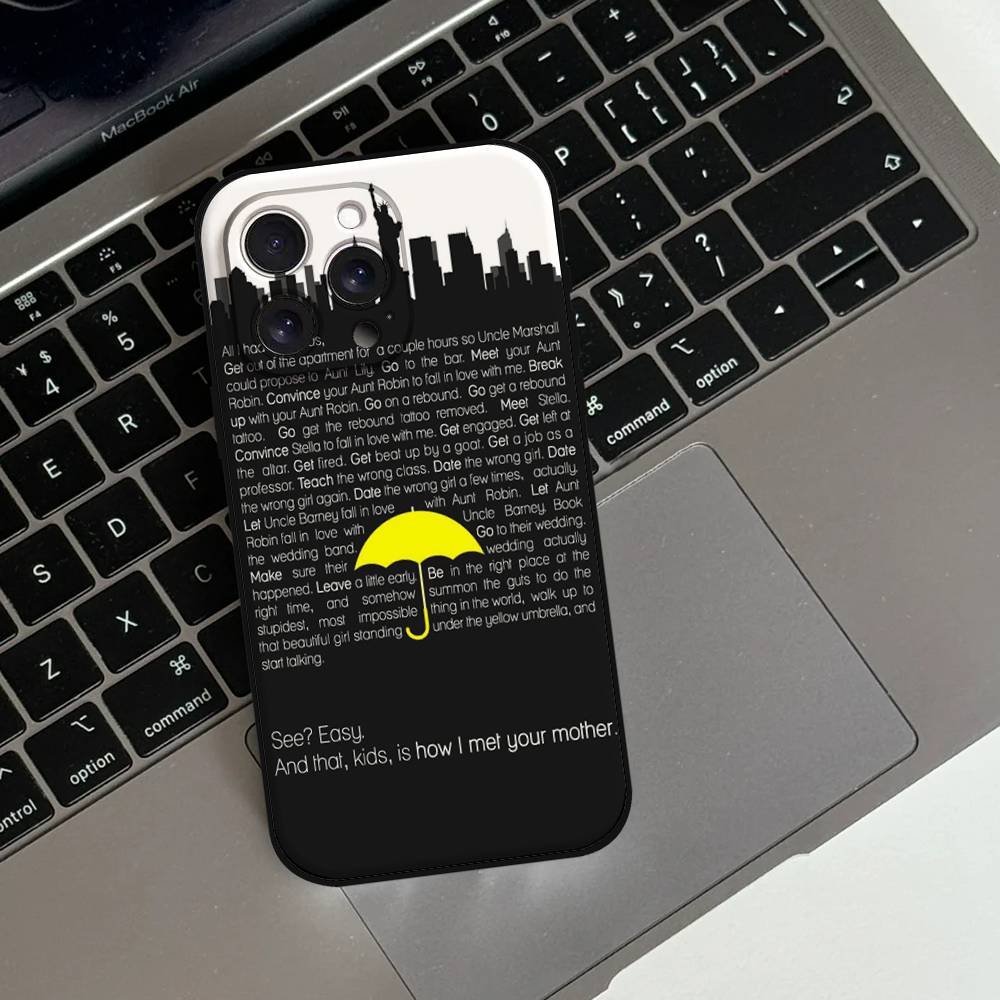 Чехол для телефона «Как я встретил вашу маму» Для IPhone 17 16 15 14 13 12 11 X XR XS Plus Pro Max Mini Мягкий черный чехол