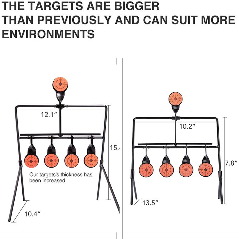 5 мишеней, самовосстанавливающийся вращающийся воздушный фонарь, стрельба из винтовки, набор металлических мишеней для тренировок/игр