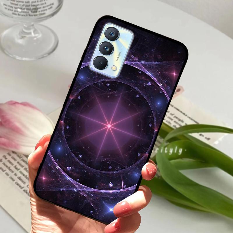 Для чехла Realme GT Master Case Edition Животные Мультфильмы Мягкий Силикон Funda для Телефона Realme GT Master Explorer Чехол Черный Coque