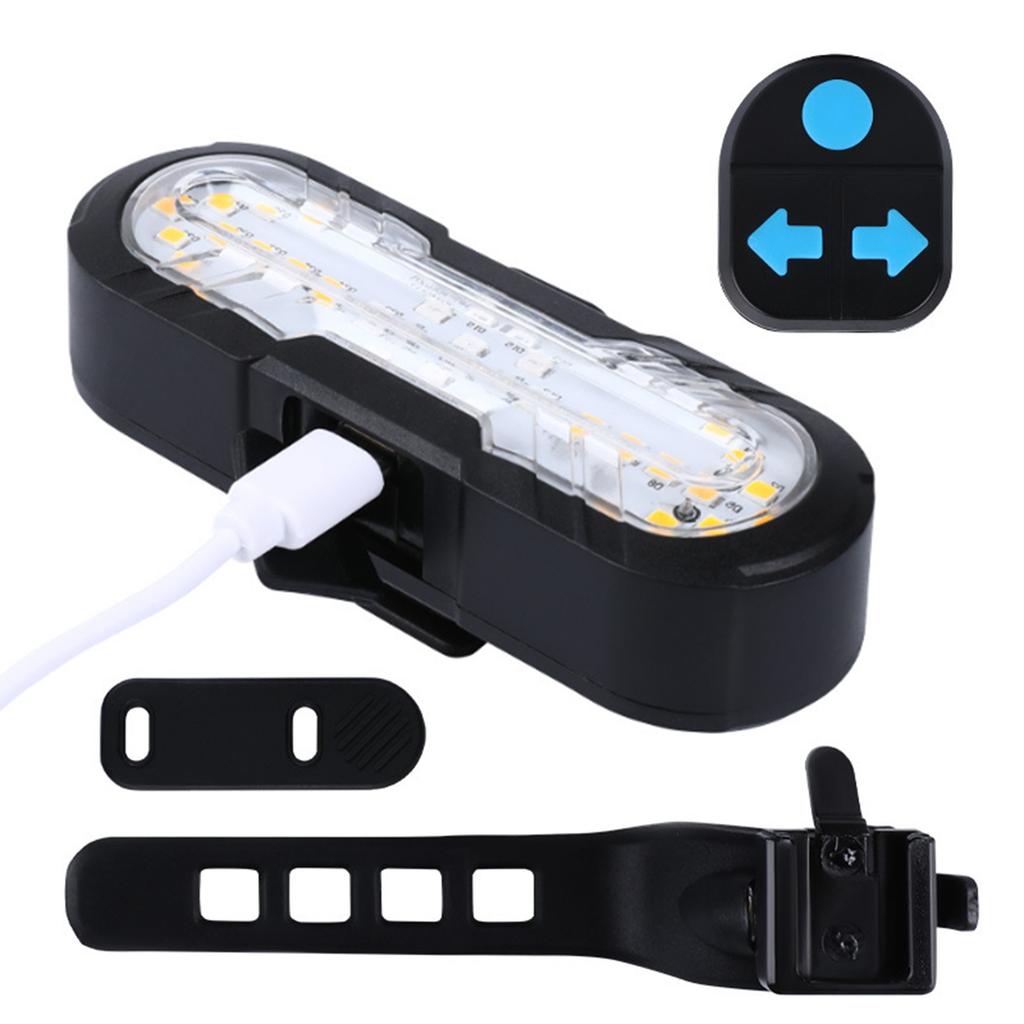 Wirelesses Remotes Control Bike Taillight USB Rechargeables Bicycles Indicators Rear Light Bicycles Turn Signal Light