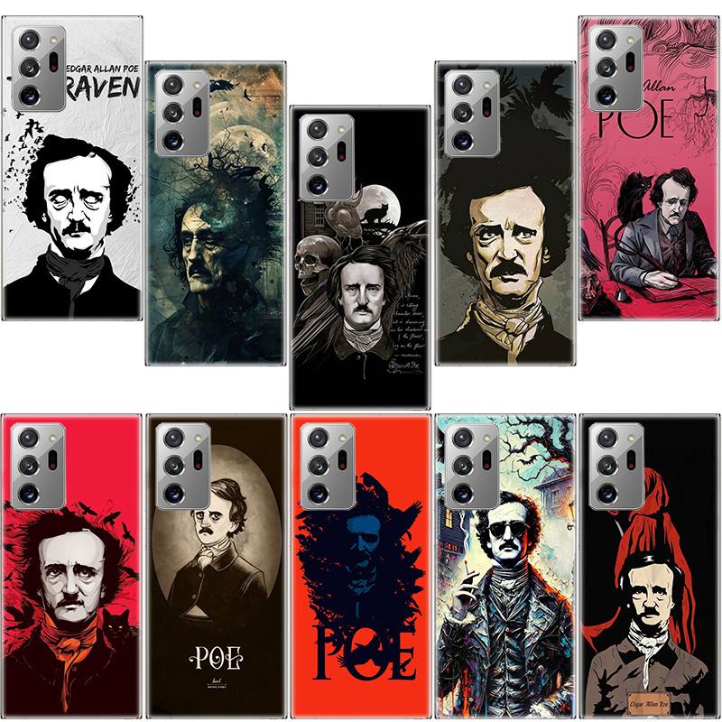 Чехол для телефона Эдгар Аллан По для Samsung Galaxy S25 Edge S24 S23 FE S22 S26 Ultra S21 S20 S10 Plus Capa Мягкий