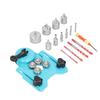 16Pcs Diamond Drill Bit Hole Saw 6?50mm Cutter Drilling Tool Set Kit for Tile WoodLight Blue