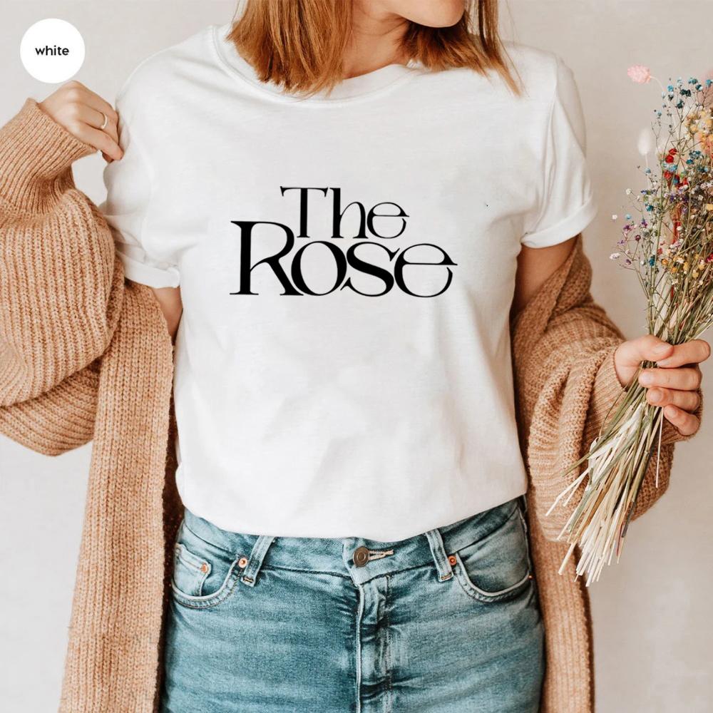 Футболка The Rose Back To Me Футболка с корейской группой The Rose Футболка с Ким У Соном Футболка с символикой Kpop The Rose Футболка с двойным альбомом The Rose