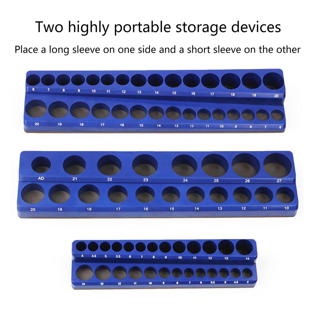 Tools 1/4" 1/2'' 3/8'' Hex Bit Organizers, Screwdriver Bit Holder 1/4 Inch, 3/8 Inch & 1/2 Inch Drive,Magnetic Base
