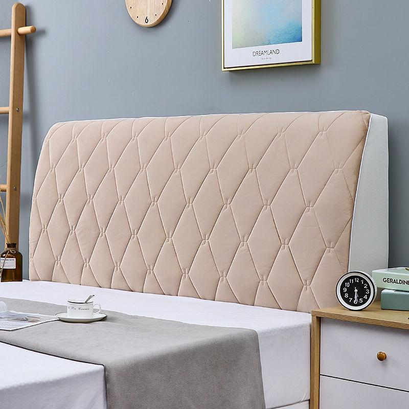 Пледовые чехлы на изголовье, мягкая сумка на спинку, универсальная защита от пыли, удобные двойные покрывала, сплошное цветное покрывало Queen King