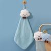 Мягкое милое мультяшное полотенце для рук из кораллового флиса, подвесное - Впитывающая тряпка для протирки кухни