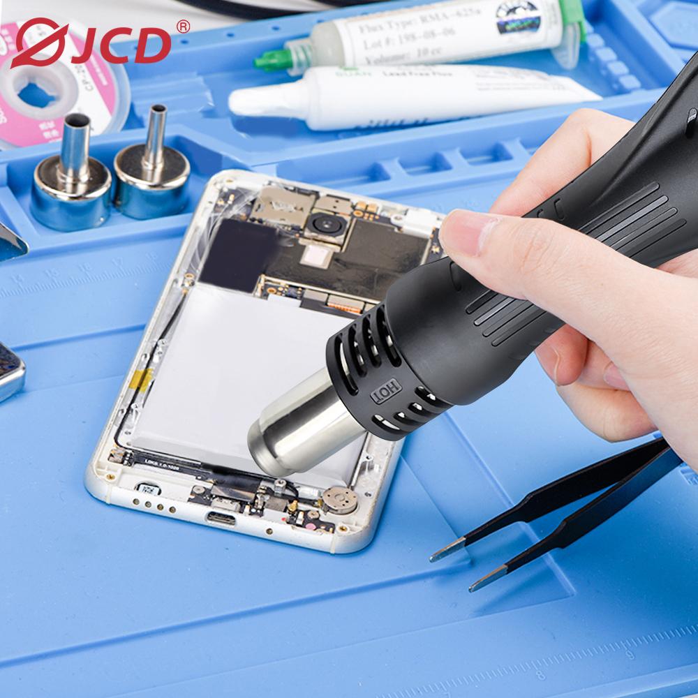 JCD Soldering Station 8586 Welding Hot Air Gun+Electric Soldering Iron 2 In 1 LCD Digital Display Welding Equipment Repair Tool