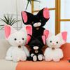 40-60 см Кавайные Плюшевые Игрушки Кот Девон-Рекс с Кудрявой Шерстью Мягкие Набивные Животные 2 Цвета Котята Игрушки для Детей Домашний Декор Подарки для Девочек
