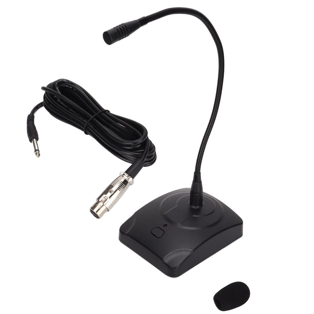 Проводной микрофон «гусиная шея» регулируемый черный настольный микрофон для совещаний с кабелем XLR на 6,35 мм для