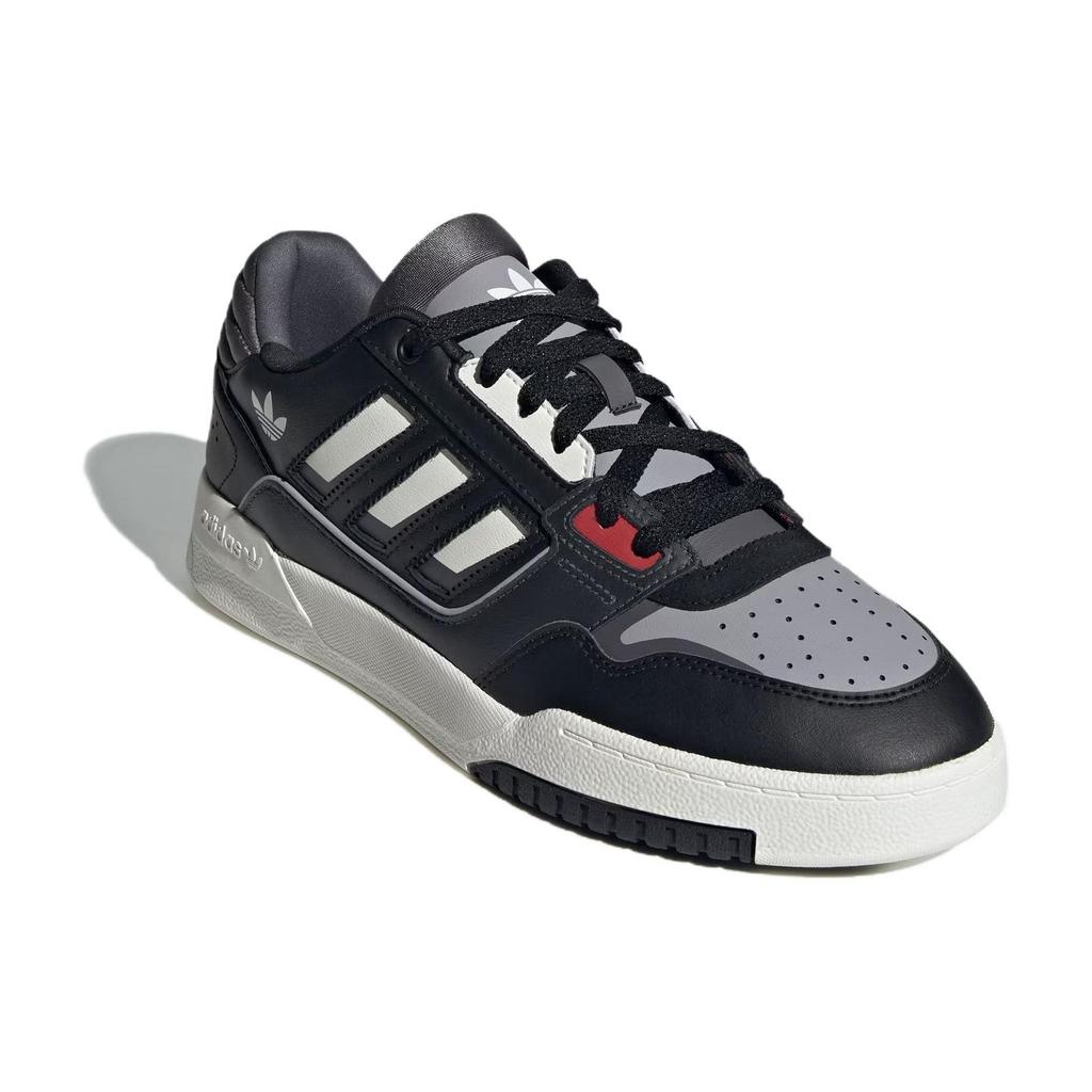 Adidas Originals Drop Step 2.0 Low Comfortable Wraparound Low-Top Skate Shoes Unisex Sneakers Black White Gray IG4333