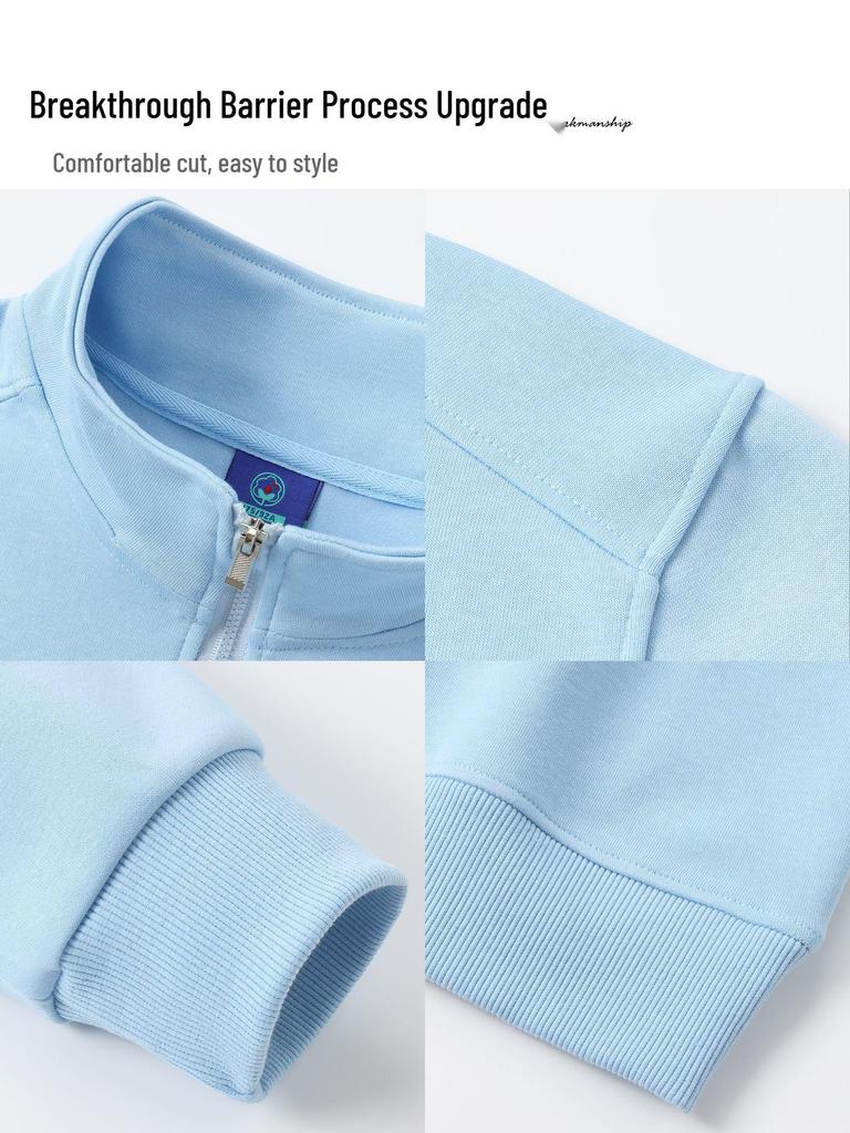 Custom Cotton Hoodie for Restaurant Waitstaff: Milk Tea, Coffee, BBQ - Autumn/Winter Workwear with Logo Print