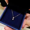 Light Luxury Sterling Silver S925 Star Diamond Necklace Star Cut Zircon Clavicle Chain