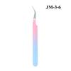 Free Custom Rose Gold pink with Gold Eyelash Extension Tweezers Private Label 410 Stainless Steel  Lash Tweezers