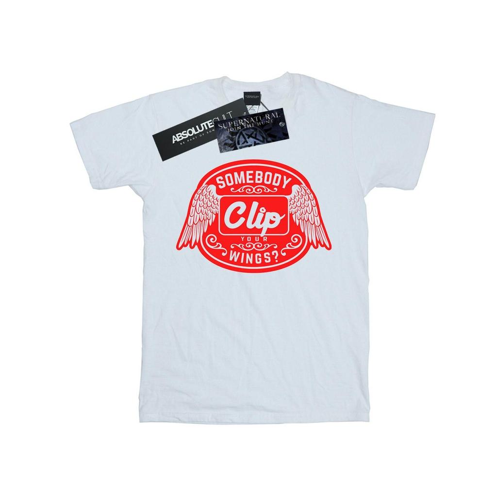 Supernatural Womens/Ladies Clip Your Wings Cotton Boyfriend T-Shirt