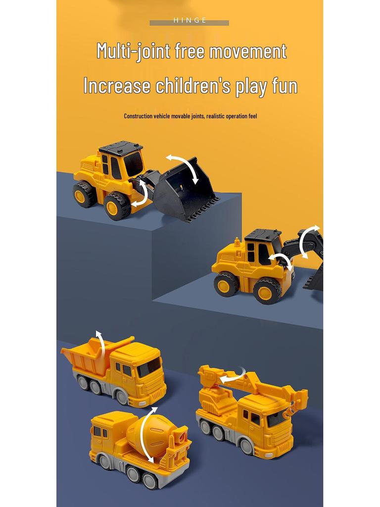 Kids' Magnetic Engineering Vehicle & Robot Transformation Toy Set