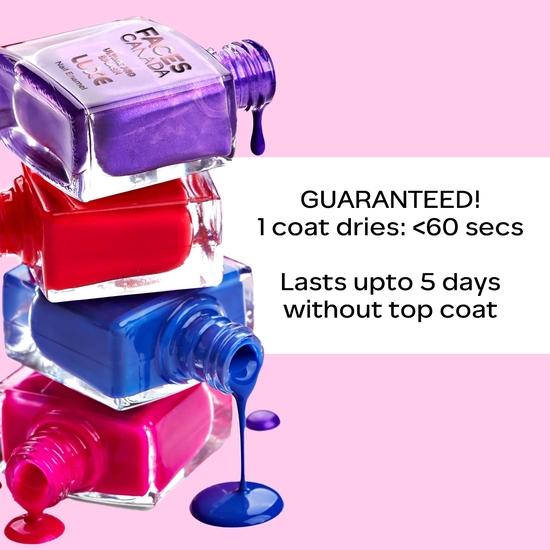 FACESCANADA Ultime Pro Splash Luxe Эмаль для ногтей - Красота-галстук (L27), 12 мл | Глянцевый финиш | Быстросохнущий | Длительный срок службы | Высокий блеск | Противостоит сколам