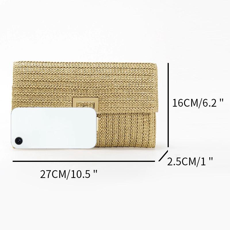 Женская ручная сумка Повседневная плетеная сумка Летняя плетеная женская сумка из травы