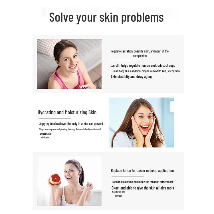 Australia Healthy Care Grape Seed & Lanolin Moisturizing Tone-Up Cream, Non-Greasy, 100g