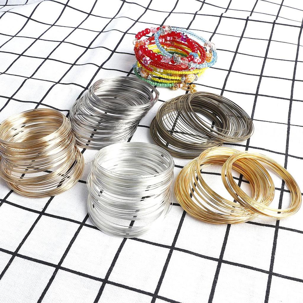 20-100 петель 6 см проволока с памятью для бисера стальная проволока для бисера для изготовления фурнитуры для ювелирных изделий своими руками браслетов-бэнглов