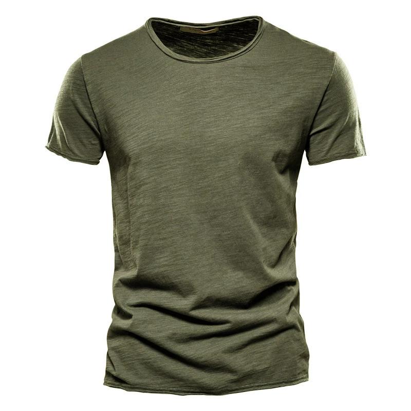 Summer Solid Color Short-sleeved Men's Slim Korean Fashion Casual Men's T-shirt