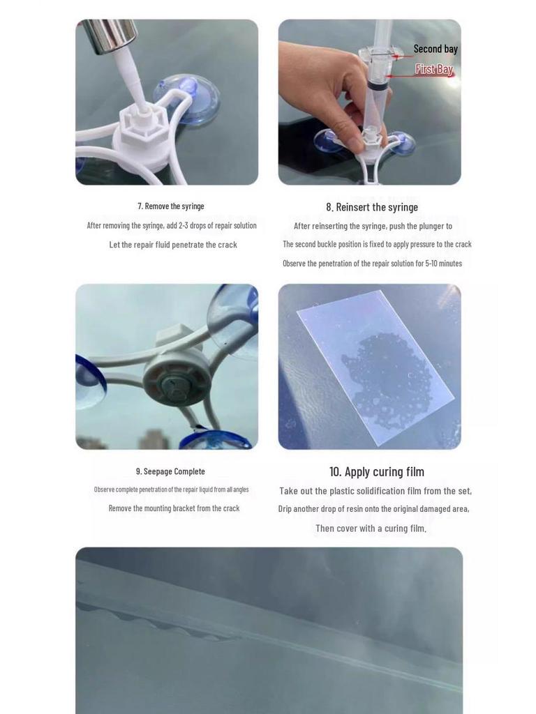 Жидкость для ремонта лобового стекла от трещин, сколов и царапин - Бесследный восстановитель повреждений