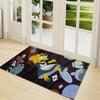 Simpsons Chaos Scene Carpet Rug Soft Washable Antislip Home Living Room Sofa Mats Personalized Christmas Rug