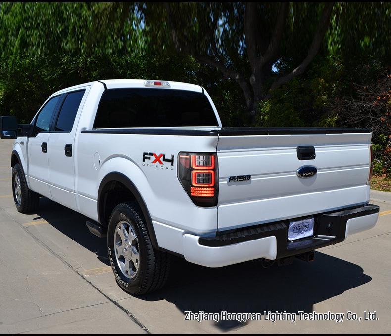 Задние светодиодные фонари с последовательным указателем поворота для Ford F150 2009-2014 годов
