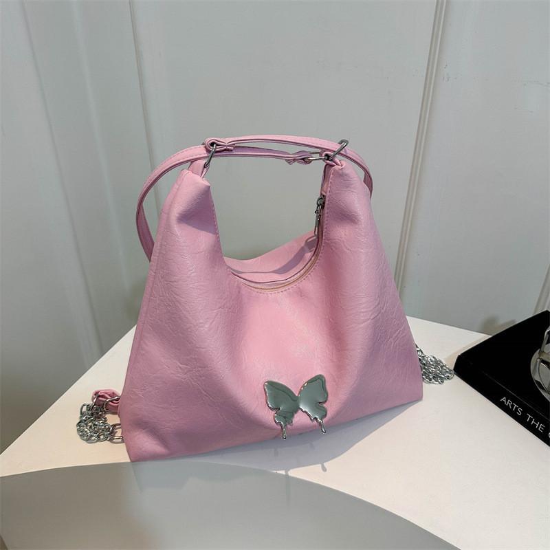 Chic Seam Stitching Tote Bag For Women 2024 Spring New Fashion Commuter Shoulder Bag