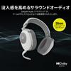 CORSAIR HS65 WIRELESS Игровая совместимая и гарнитура, Белая, ПК, PS5, PS4, CA-9011286-AP2