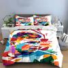 Abstract multicolored portrait design. Bedding sets Duvet cover sets Duvet covers Pillowcases(1* Duvet Cover 2* Pillowcases without duvet insert)