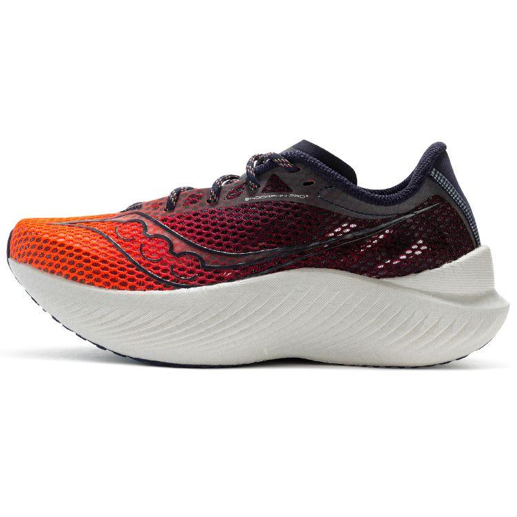 SAUCONY Endorphin Pro 3 Racing Cushioning Slip-Resistant Lightweight Low-Top Running Shoes Women Running Shoes Deep-Blue Orange S10755-65