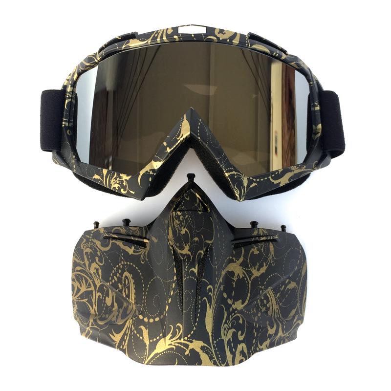 Exclusive Supply Vintage Face Mask Goggles Off-road motorcycle racing goggles Cycling Glasses Ski goggles