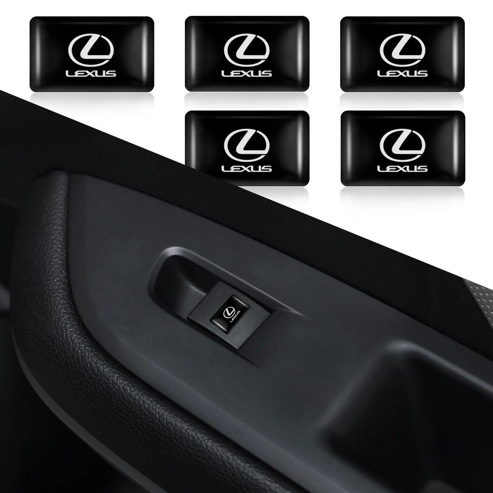 10/20/50Pcs Car Window Lift Button Stickers Steering Wheel Badge Decoration For Lexus IS IS250 IS250C IS300 IS300C IS350 F SPORT