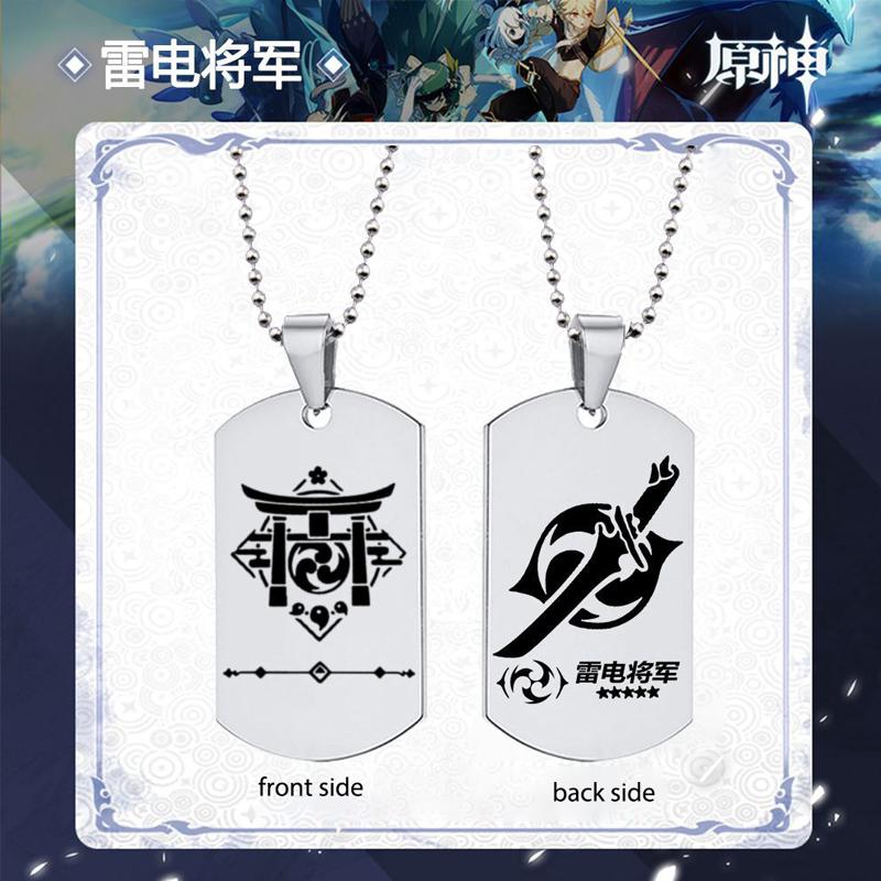Модное мужское ожерелье с подвеской Genshin Impact, ролевые игры, подарки для любовников