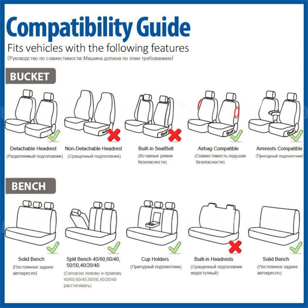 Front+Rear High-quality Breathable Covers Seat Auto Cushions Sedans 9PCS For Car