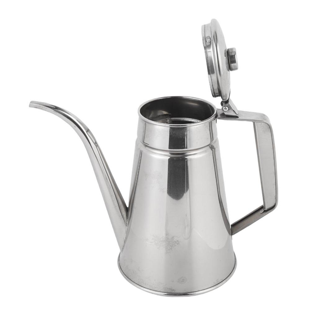 304 Stainless Steel Oil Dispenser Bottle 1L/1.2L Oil Storage Container Oil Storage
