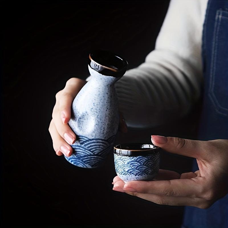 5 шт., японский керамический набор чашек для сакэ, винный горшок, винная чашка, домашний ресторан, диспенсер для теплого вина, посуда для напитков, подарки на День Благодарения, Хэллоуин, Рождественский подарок, вечеринка F