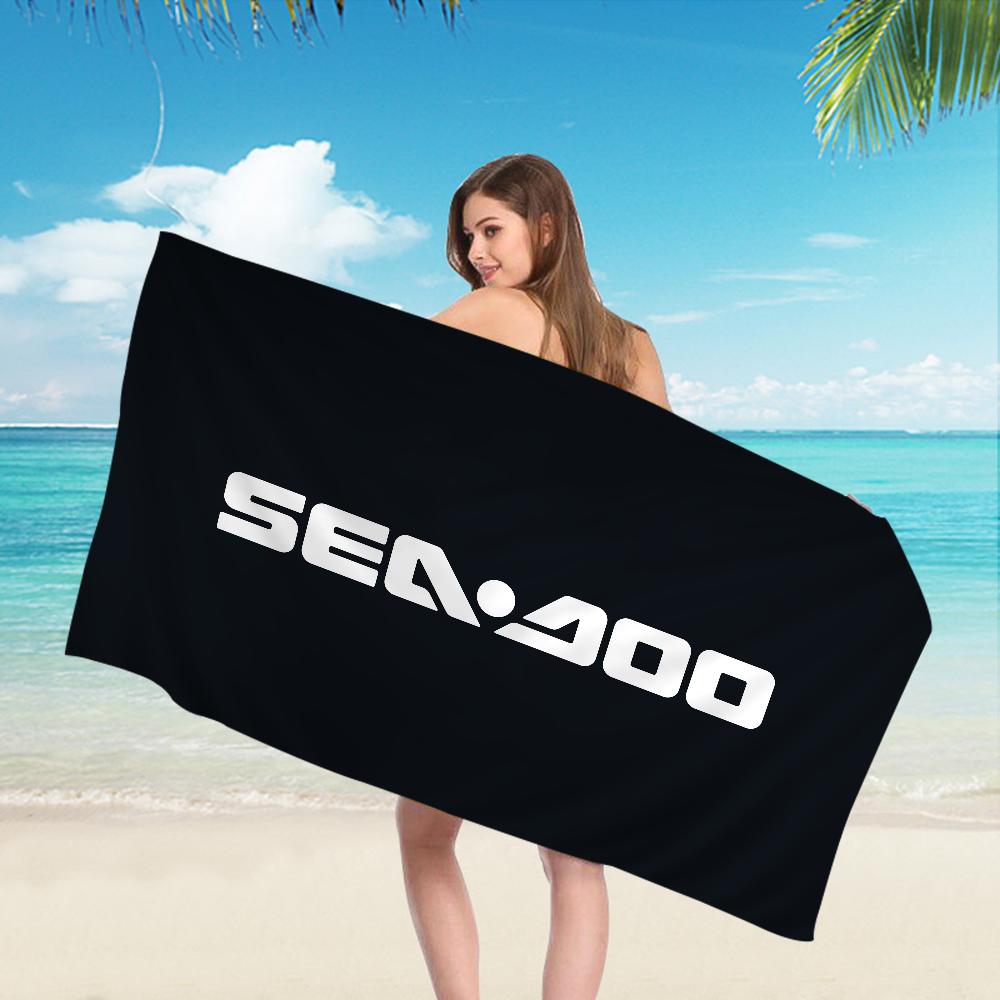 S-Sea D-Doo Seadoo Микрофибра Пляжное полотенце Впитывающее Быстросохнущее Мягкое Йога Плавание Курорт Альпинизм Полотенце
