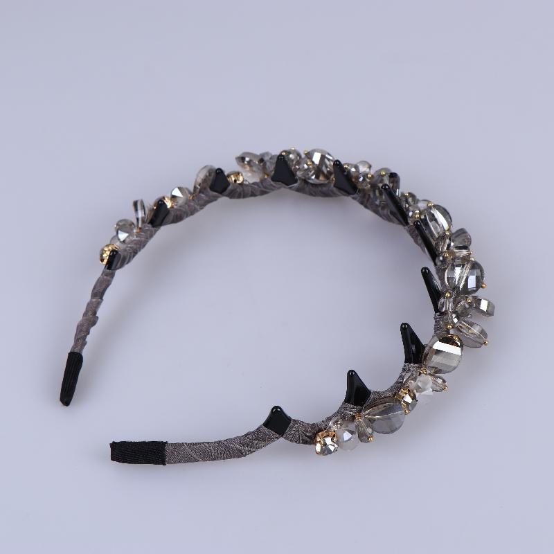 Stylish Rhinestone Hair Hoop Crystal Non Slip with Teeth for Women’s Daily Hair Fashion