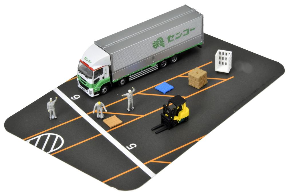 TOMYTEC The Truck Collection Truck Collection Logistics Site Wing Van Set F Senko Diorama Supplies 331322