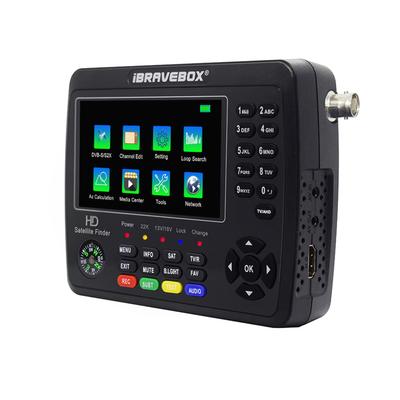 IBRAVEBOX V10 Finder Max+ HD Поиск сигнала спутникового телевидения DVBSS2S2X Цифровой портативный измеритель сигнала