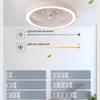 Modern Ceiling Fan Led Light Home Living Room Bedroom Ceiling Lamp Remote Control App Adjustable 6 Fan Speed Fan Light 85-260V